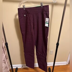 Maroon and black womens Pants